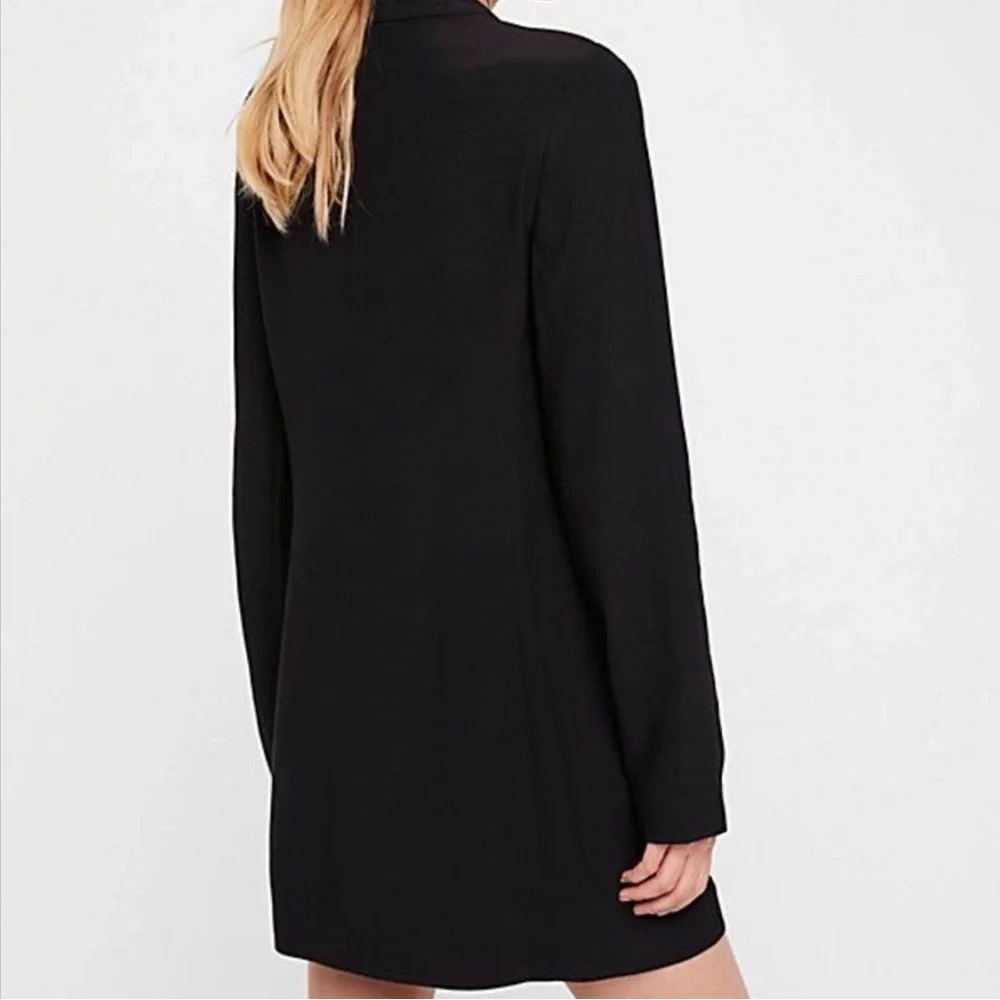 Free People Black Tuxedo Dress - Picture 4 of 13